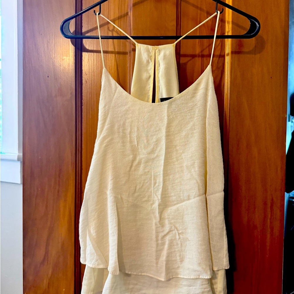 Banana Republic Flowy Cream Tank Top